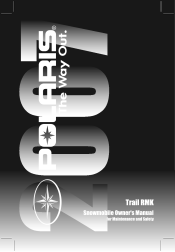 2007 Polaris Trail RMK Owners Manual