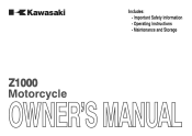 2010 Kawasaki Z1000 Owners Manual