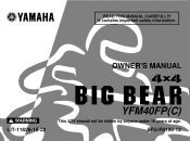 2002 Yamaha Motorsports Big Bear 400 4x4 Owners Manual