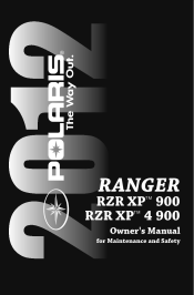 2012 Polaris RZR XP 900 Owners Manual