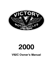 2000 Polaris Standard Cruiser Owners Manual