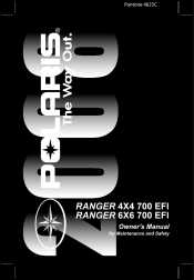 2008 Polaris Ranger 700 4x4 EFI Owners Manual