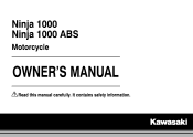 2015 Kawasaki NINJA 1000 ABS Owners Manual