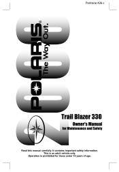 2008 Polaris Trail Blazer 330 Owners Manual