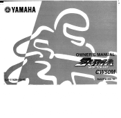 2000 Yamaha Motorsports Zuma ll Owners Manual