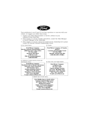 2004 Lincoln Aviator Warranty Guide 4th Printing