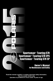 2015 Polaris Sportsman Touring 570 SP Owners Manual
