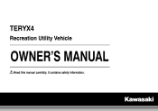 2015 Kawasaki Teryx4 CAMO Owners Manual
