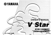 2000 Yamaha Motorsports V Star 1100 Custom Owners Manual
