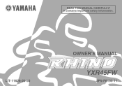 2007 Yamaha Motorsports Rhino 450 Auto. 4x4 Owners Manual