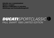 2006 Ducati SportClassic PaulSmart 1000 LE Owners Manual