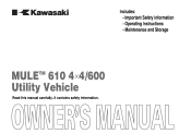 2010 Kawasaki MULE 610 4x4 Realtree APG HD Owners Manual