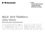 2013 Kawasaki MULE 4010 Trans4x4 Realtree APG HD Owners Manual