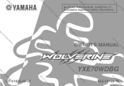 2016 Yamaha Motorsports Wolverine Owners Manual