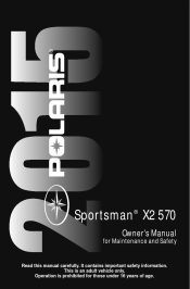 2015 Polaris Sportsman X2 570 Owners Manual
