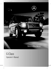 2009 Mercedes G-Class Owner's Manual