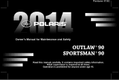 2014 Polaris Outlaw 90 Owners Manual