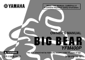 2002 Yamaha Motorsports Big Bear 400 Owners Manual