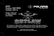 2009 Polaris Outlaw 450 MXR Owners Manual
