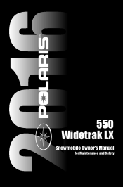 2016 Polaris 550 WIDETRAK LX Owners Manual