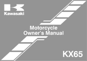 2012 Kawasaki KX65 Owners Manual