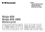 2014 Kawasaki NINJA 650 ABS Owners Manual