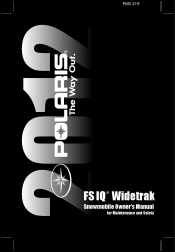 2012 Polaris FS IQ WideTrak Owners Manual
