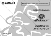 2015 Yamaha Motorsports Stryker Bullet Cowl Owners Manual