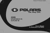 2008 Polaris Outlaw 90 Owners Manual