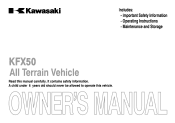2014 Kawasaki KFX50 Owners Manual
