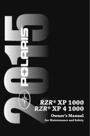 2015 Polaris RZR XP 1000 Owners Manual