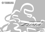 2008 Yamaha Motorsports Zuma Owners Manual