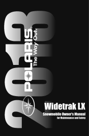 2013 Polaris WideTrak LX Owners Manual