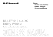 2011 Kawasaki Mule 610 4x4 XC Owners Manual