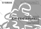 2014 Yamaha Motorsports Viking Owners Manual