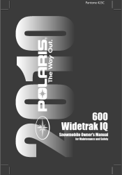 2010 Polaris 600 WideTrak IQ Owners Manual