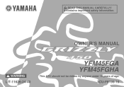 2011 Yamaha Motorsports Grizzly 450 4x4 Owners Manual