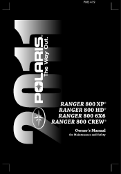 2011 Polaris Ranger XP 800 Owners Manual