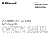 2011 Kawasaki Concours 14 ABS Owners Manual