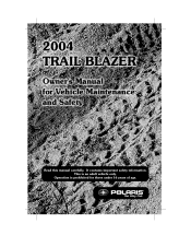 2004 Polaris Trail Blazer Owners Manual