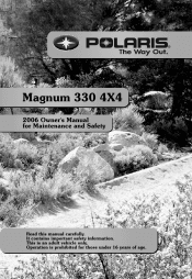 2006 Polaris Magnum 330 4x4 Owners Manual