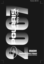 2007 Polaris Dragon Owners Manual