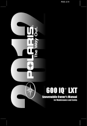 2012 Polaris 600 IQ LXT Owners Manual