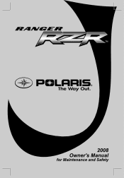 2008 Polaris Ranger RZR Owners Manual