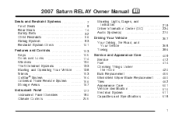 2007 Saturn Relay Owner's Manual