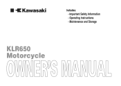 2010 Kawasaki KLR650 Owners Manual