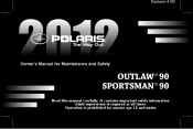 2012 Polaris Outlaw 90 Owners Manual