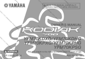 2016 Yamaha Motorsports Kodiak 700 Owners Manual