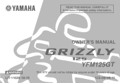 2005 Yamaha Motorsports Grizzly 125 Automatic Owners Manual