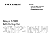 2011 Kawasaki NINJA 650R Owners Manual